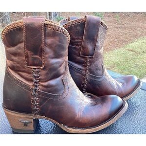 Women's Brown Leather Ankle Boots